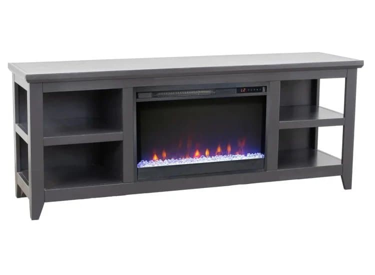 Legends Furniture Studio 65" Fireplace TV Stand, Black