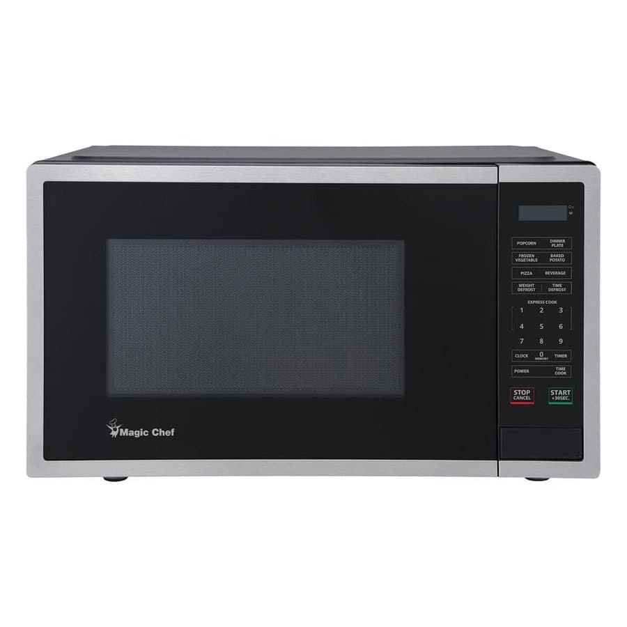Magic Chef 0.9 Countertop Microwaves Stainless Steel