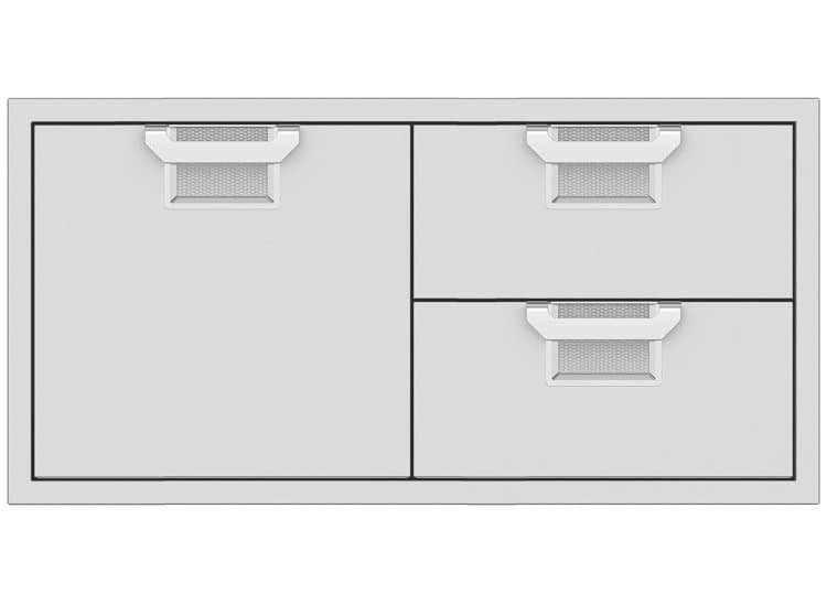 Hestan Aspire 42" Steeletto Outdoor Combo Storage Door And Double Drawer