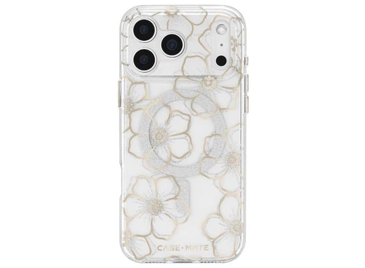 Case-Mate MagSafe Phone Case for iPhone 17 Pro Max, Floral Gems
