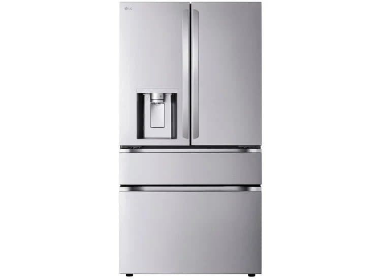 LG 28.6 Cu. Ft. 4-Door French Door Refrigerator with Dual Handles 36-Inch Wide in PrintProof Stainless Steel - LF29H8330S
