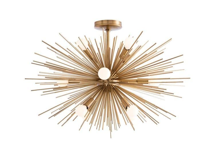 Arteriors Zanadoo Antique Brass Fixed Chandelier