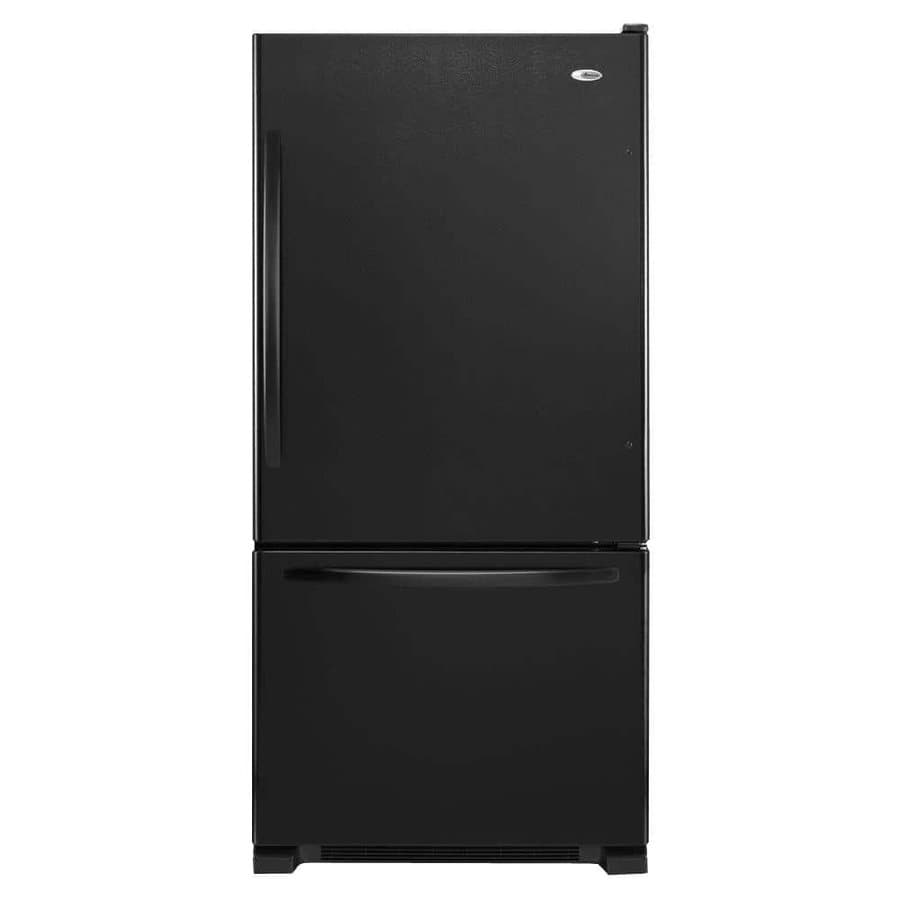 22.cu. ft. Bottom Freezer Refrigerator, Black
