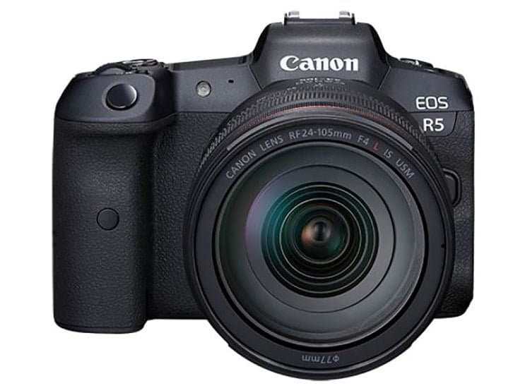 Canon EOS R5 Mirrorless Digital Camera With RF24-105mm F4 L IS USM Lens Black