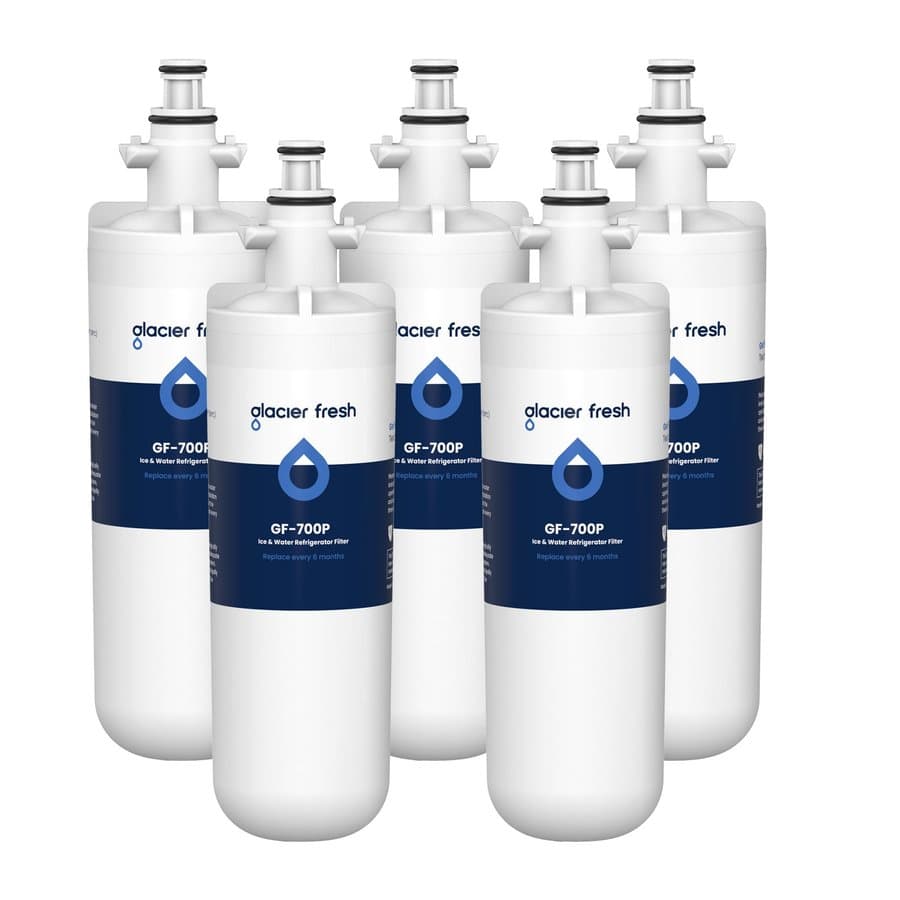 Glacier Fresh Push-in Refrigerator Water Filter Replacement for LT700P 4-Pack and LT120F ADQ73334008 Fresh Air 4-Pack