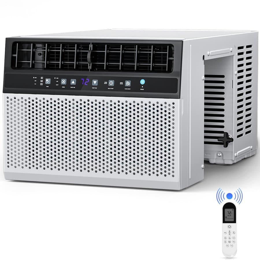 COWSAR Small Room Window Air Conditioner , Remote Included ( 120-Volt , 5000-BTU )