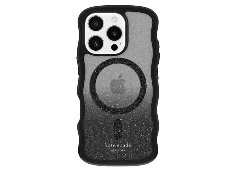Kate Spade New York Wavy MagSafe Case for iPhone 16 Pro Max, Nightfall
