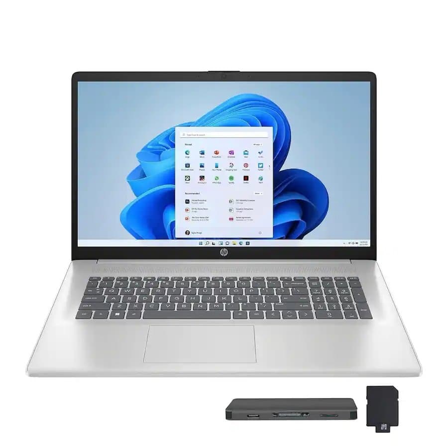 HP 17.3" FHD Business Laptop,Intel i5-1334U,8GB RAM,256GB SSD+160GB Dock Set,Intel Graphics,Win 11,Silver