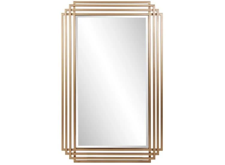 Howard Elliott Bancroft Vanity Mirror, Metallic Gold Finish