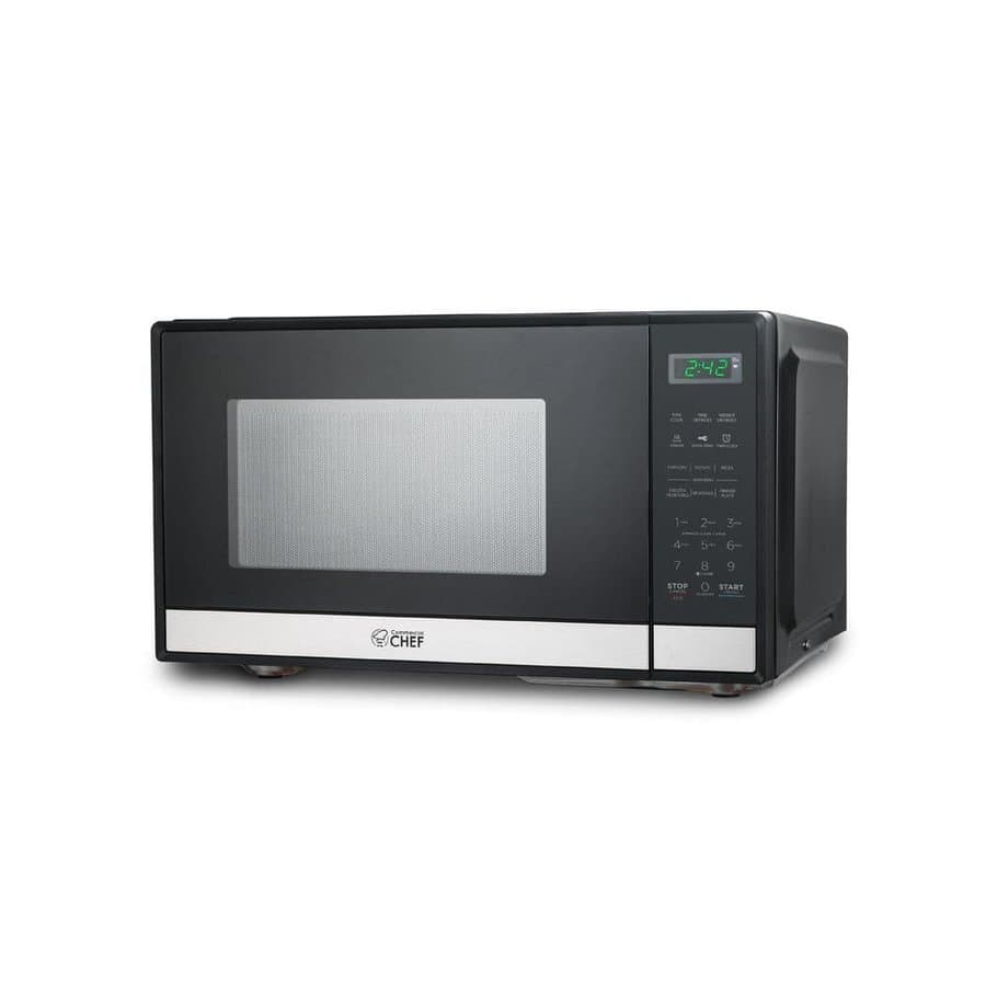 Commercial CHEF 0.9 Countertop Microwaves Stainless Steel