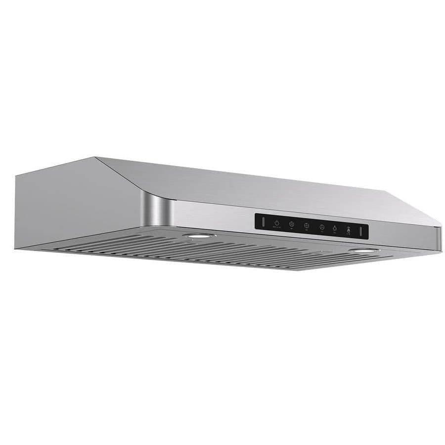 30 in. 600 CFM Ducted Under Cabinet Range Hood in Stainless Steel with Touch Display and Top/Rear venting