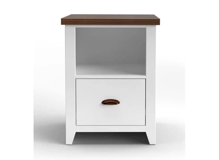 Legends Furniture Hampton Barnwood w/ Jasmin White File Cabinet