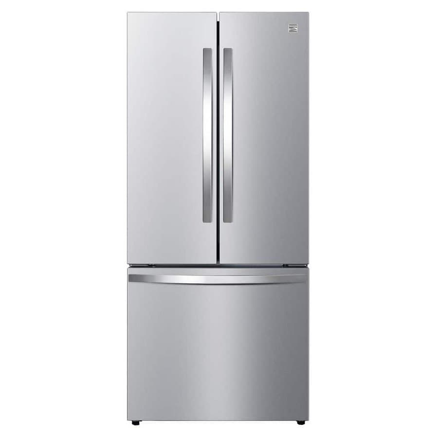 Kenmore 17.5 cu. ft. Counter Depth 3 Door French Door Refrigerator in Stainless Steel with E-Star and Icemaker