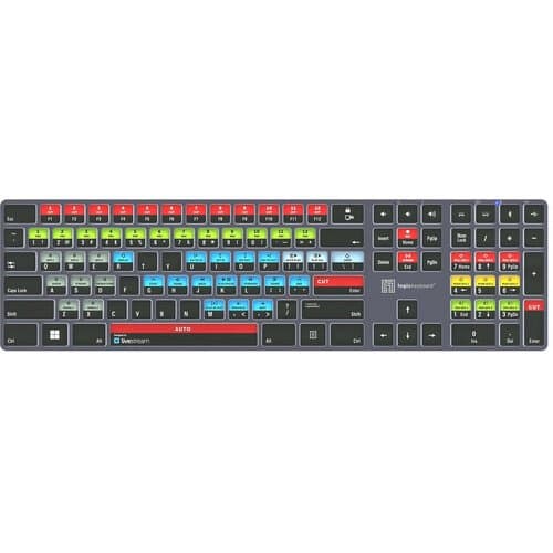 Logickeyboard Vimeo Livestream TITAN Wireless Backlit US English Keyboard for Windows
