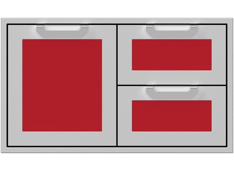 Hestan 36" Matador Outdoor Double Drawer And Storage Door Combination