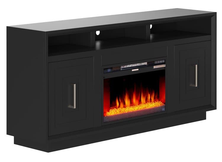 Legends Furniture Sunset 68" Fireplace TV Stand, Black