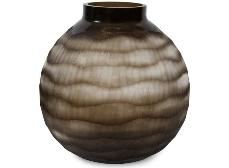 Howard Elliott The Daintree Vase, Dark Green Finish