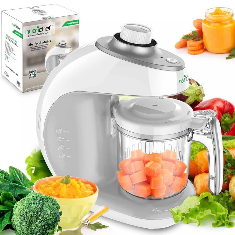 NutriChef PKBFB18 Food Processors & Blenders, One Size, Gray