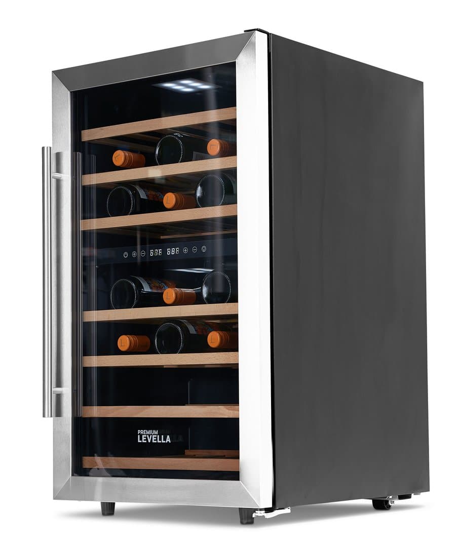 Premium Levella Dual Zone 18.9'' Freestanding 43 Bottle Wine Refrigerator