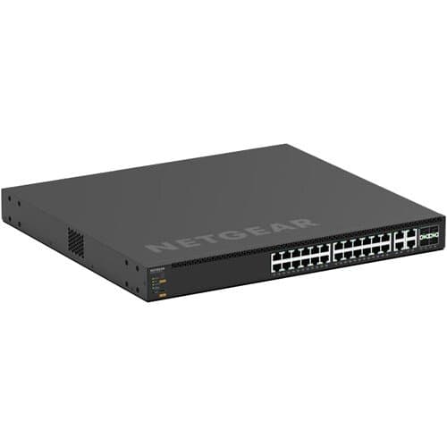 Netgear AV Line M4350-24M4X4V 24-Port 2.5G / 4-Port 10G PoE++ Compliant Managed Switch (Quad-Core: Up to GHz)