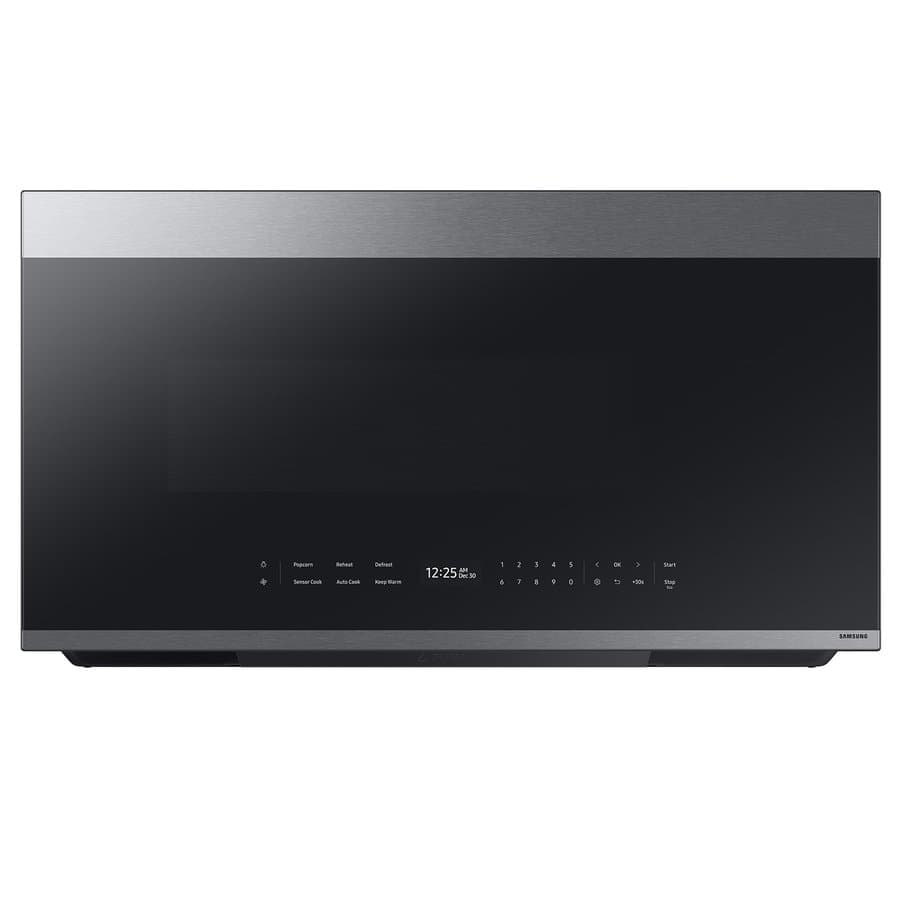 Samsung Bespoke 2.1-cu ft Over-the-Range Microwave with Sensor Cooking ( Stainless steel )
