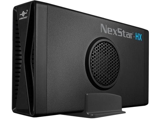VANTEC NexStar HX NST-387S3-BK Black 3.5" SATA III Hard Drive Enclosure USB 3.0 With Fan