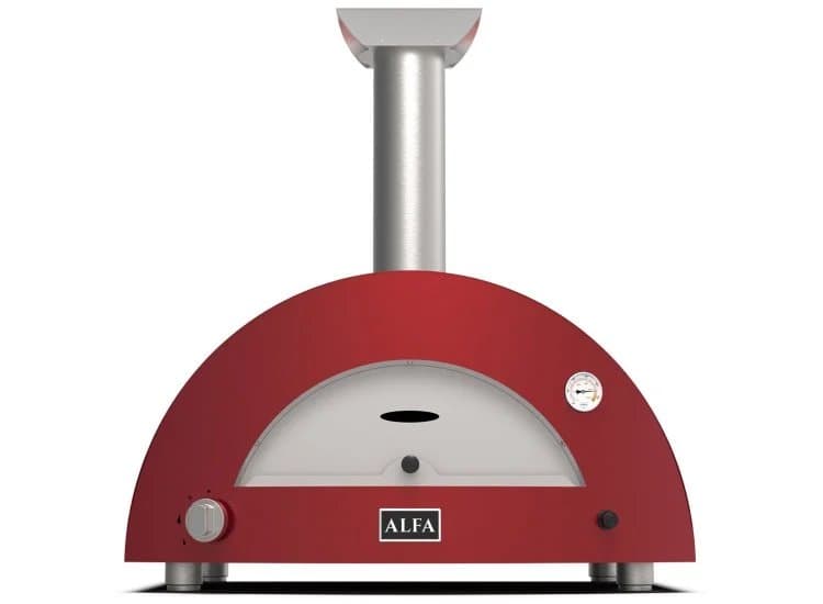 Alfa Moderno 2 Pizze Outdoor Pizza Oven Liquid Propane, Ruby Red