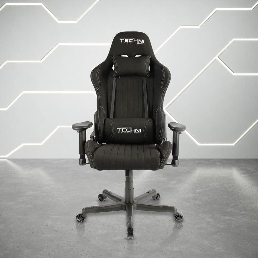 Techni Sport Gaming Chair Gaming Chairs Fabric Black