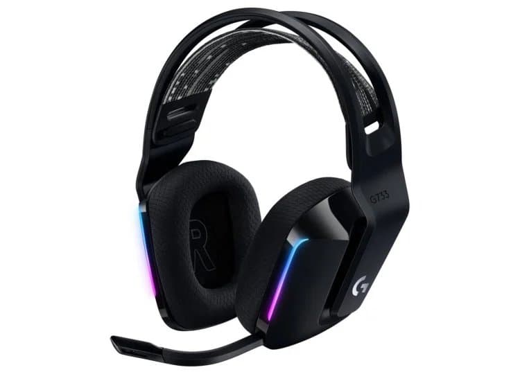 Logitech G733 LIGHTSPEED Wireless RGB Gaming Headset, Black
