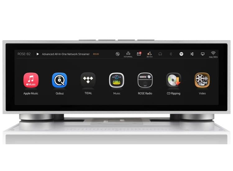 HiFi Rose Wireless Network Streamer and Integrated Amplifier, Silver