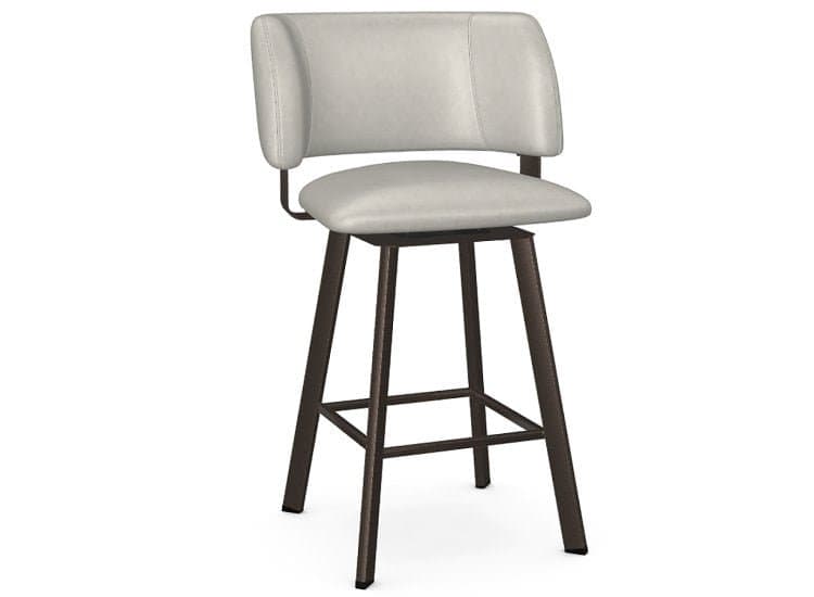 Amisco Easton Limestone/Falcon Swivel Counter Stool
