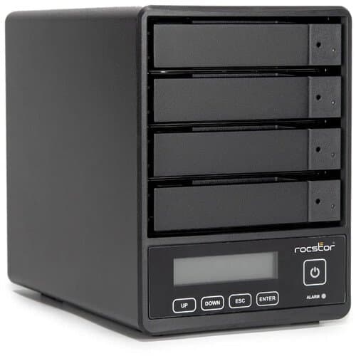 Rocstor Rocpro U35 16TB 4-Bay USB-C 3.2 Gen 1 RAID Array (4 x 4TB)