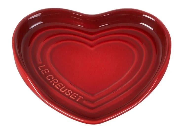 Le Creuset 5" L'Amour Cerise Heart Spoon Rest