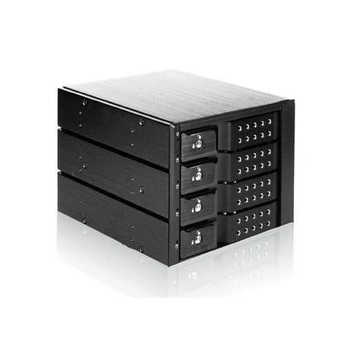 iStarUSA BPN-DE340SS SAS/SATA 6.0 Gb/s Tray-Less Hot-Swap Cage (Black)