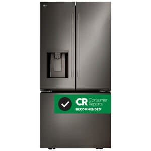 LG 25 Cu. Ft. French Door Refrigerator 33" Black Stainless Steel