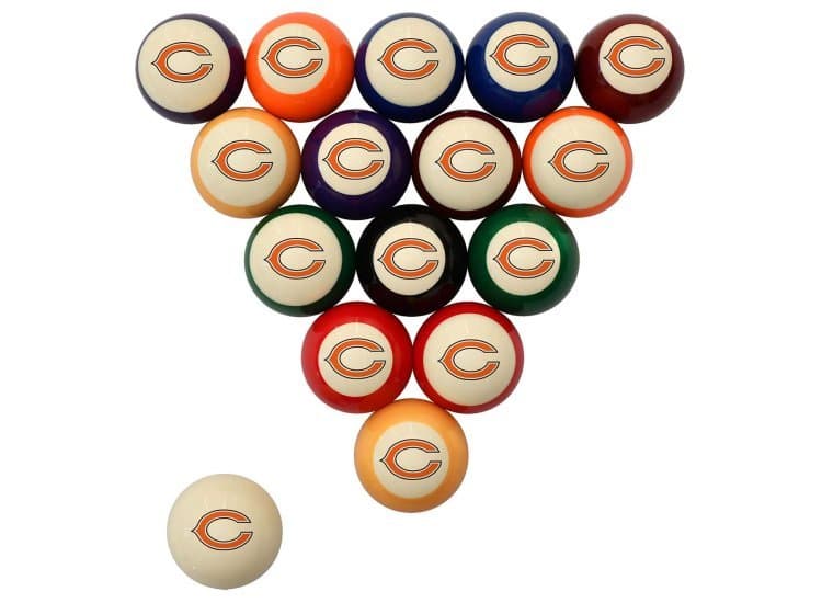 Fan Life Chicago Bears Retro Billiard Ball Set
