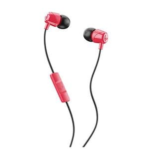 Skullcandy Jib In-Ear Earbuds with Microphone-Black/Red