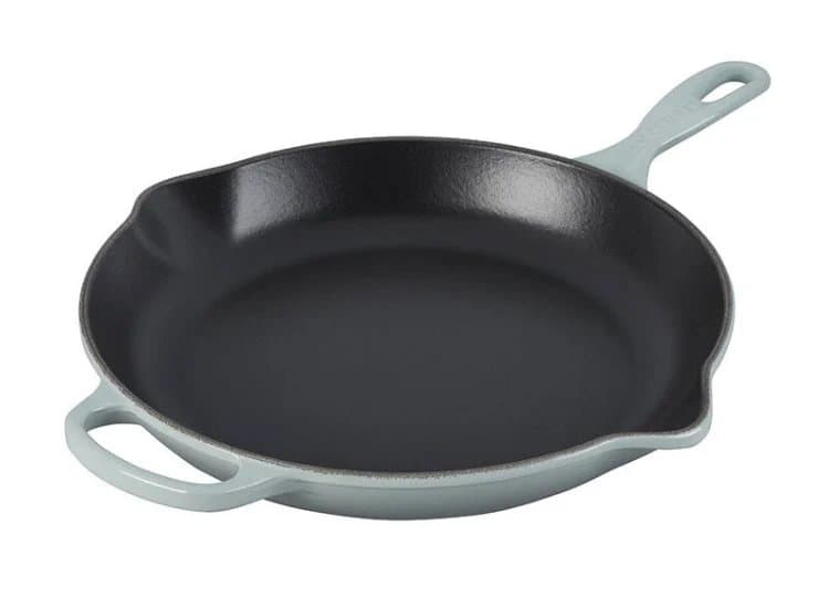 Le Creuset Signature 9-Inch Enameled Cast Iron Skillet, Sea Salt