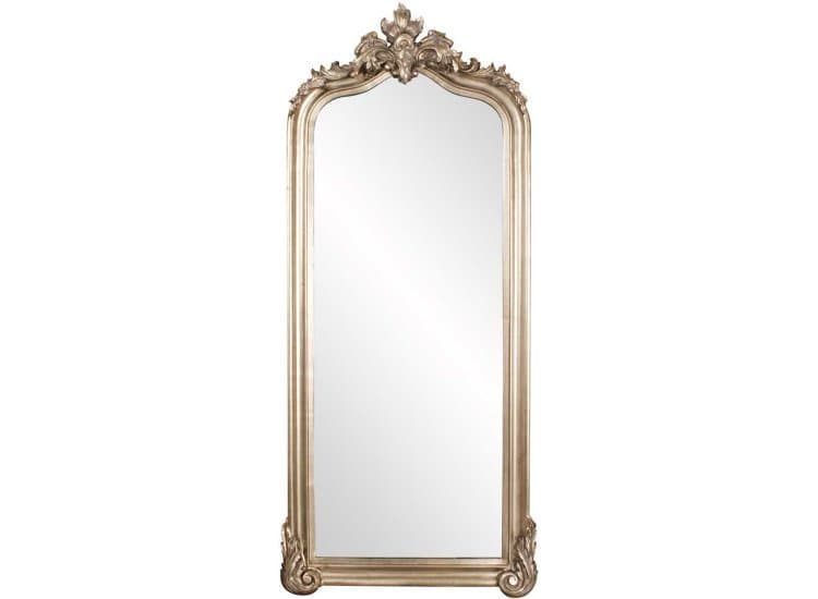 Howard Elliott Tudor Mirror, Champagne Silver Leaf Finish