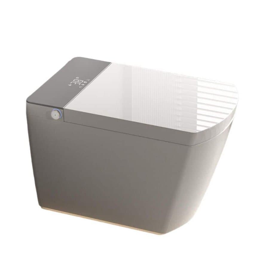 LIVACA Modern Integrated Bidet Toilet with Auto Open/Close Lid, Heated Seat, Warm Water