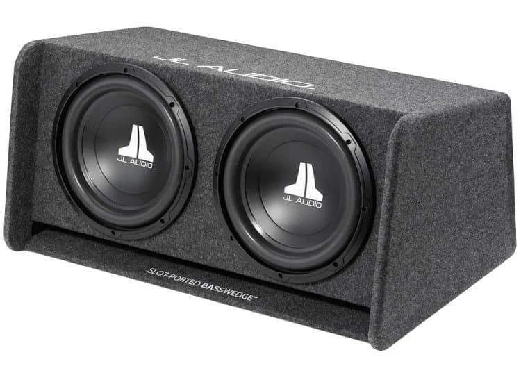JL Audio 12" 12W0V3 BassWedge Ported Dual Subwoofer Enclosure