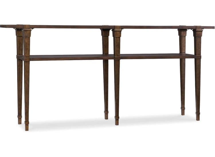 Hooker Furniture Living Room Skinny Console Table, Dark Wood