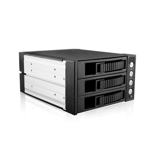 iStarUSA 5.25 to 3.5" SAS/SATA 6.0 Gb/s Hot-Swap Cage (Black)