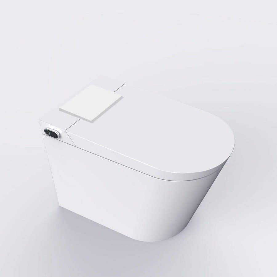 SJ STAR&JANE Smart Toilet Bidet with Auto Open, Auto Close, Auto Flush, Heated Seat