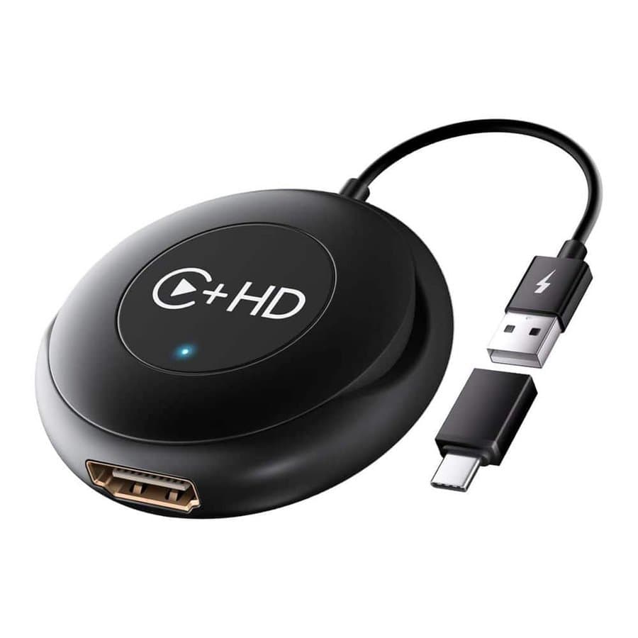 Lukyamzn Wireless CarPlay Adapter HDMI Multimedia Converter 2 in 1