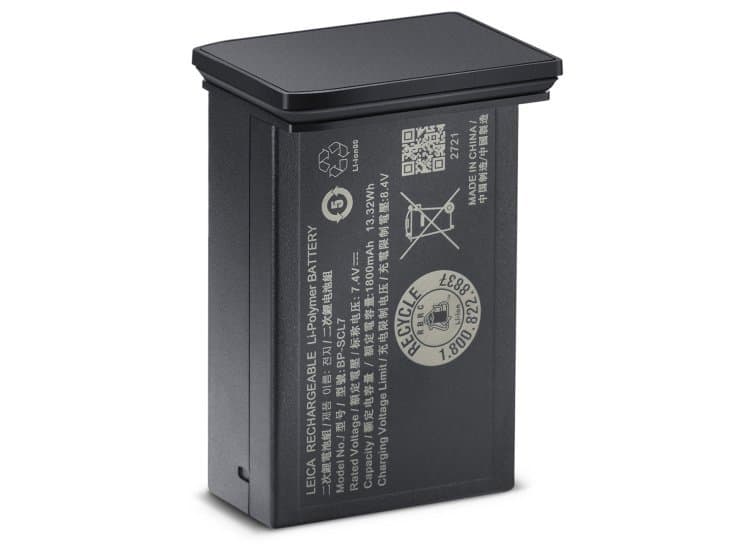 Leica Black BP-SCL7 Lithium-Ion Battery