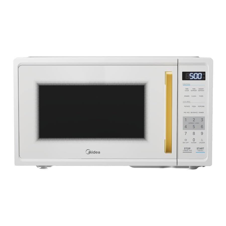 Midea 0.9-cu ft 900 -Watt Countertop Microwave ( Milkshake )
