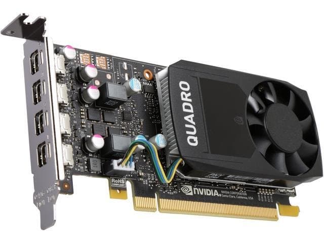 PNY Quadro P600 VCQP600-PB 2GB 128-bit GDDR5 PCI Express 3.0 x16 Low Profile Graphics Card