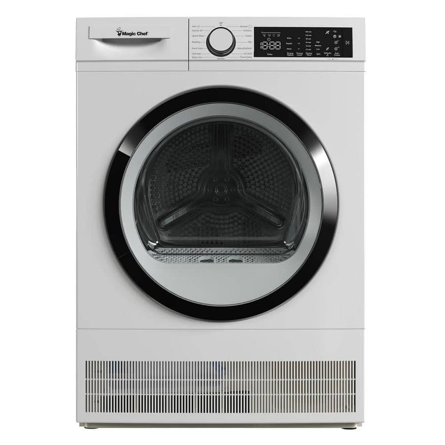 4.0 cu.ft. ventless, Condensing Front Load Stackable Electric Dryer, 24 in, White