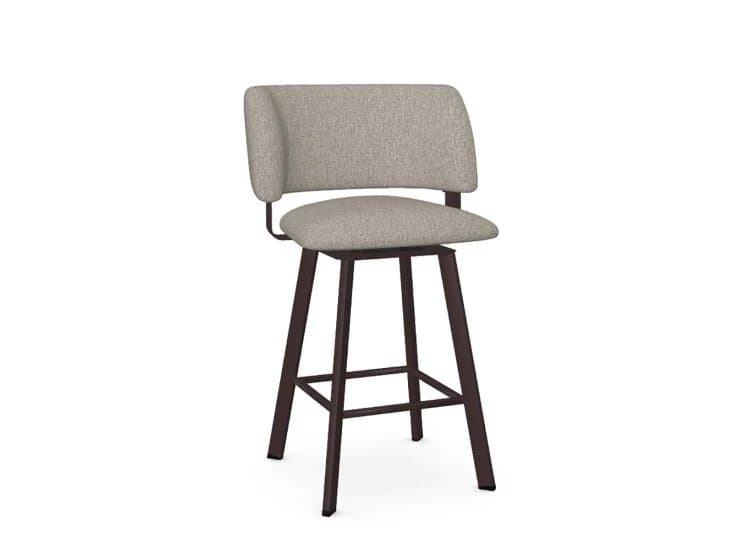 Amisco Easton Shiitake/Oxidado Swivel Counter Stool